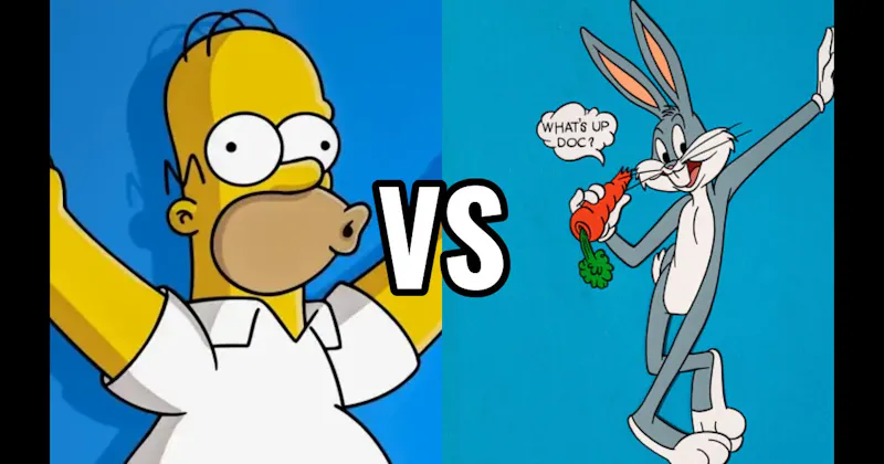 Bugs Bunny vs. Homer Simpson (The Simpsons)