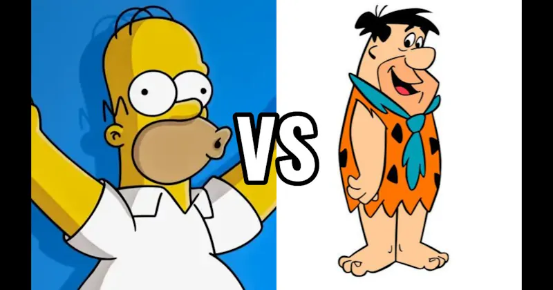 Fred Flintstone vs. Homer Simpson (The Simpsons)