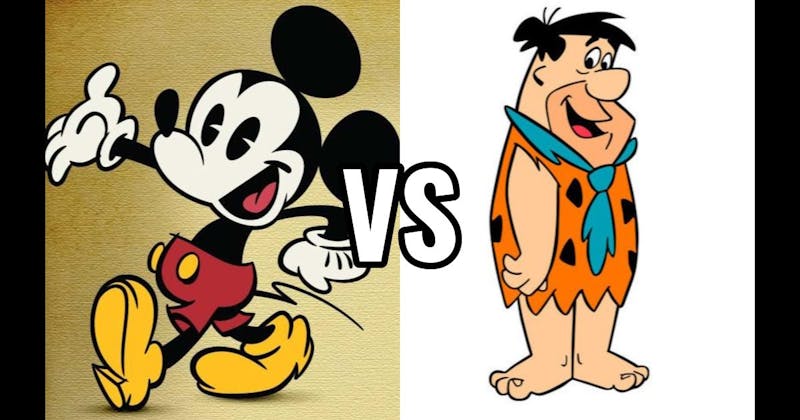 Fred Flintstone vs. Mickey Mouse