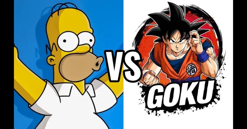 Goku vs. Homer Simpson (The Simpsons)