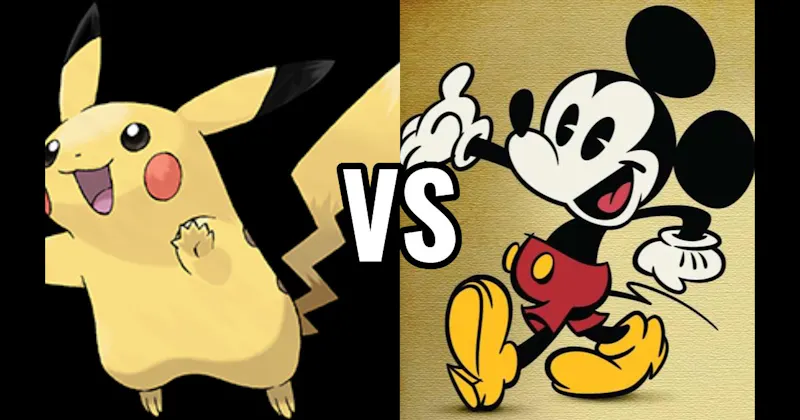 Mickey Mouse vs. Pikachu (Pokémon)