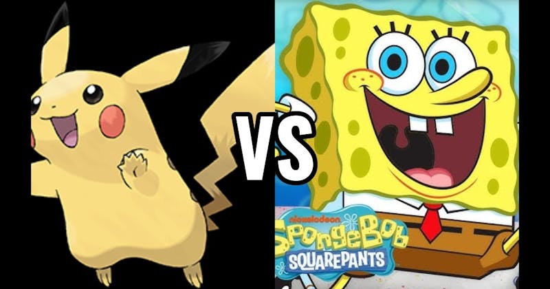 Pikachu (Pokémon) vs. SpongeBob
