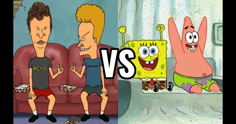 Beavis & Butt-Head (Beavis and Butt-Head) vs. SpongeBob & Patrick
