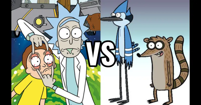 Mordecai & Rigby vs. Rick & Morty