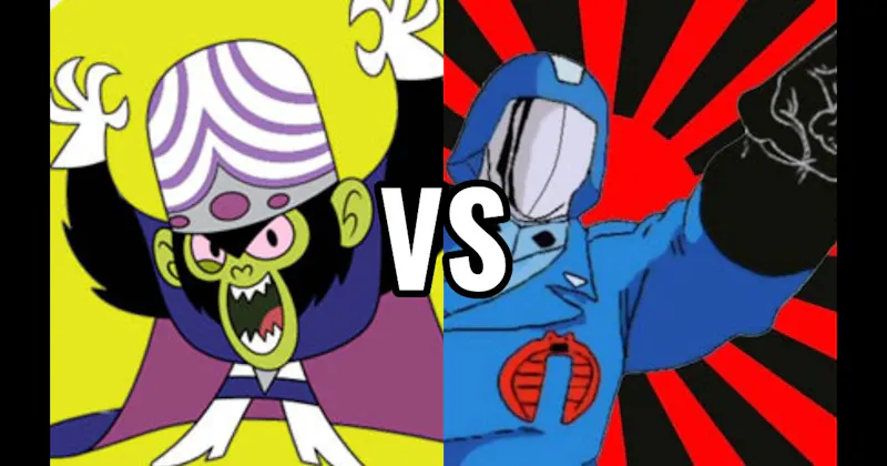 Cobra Commander (G.I. Joe) vs. Mojo Jojo (The Powerpuff Girls)