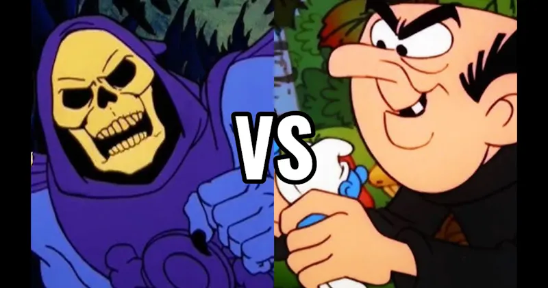 Gargamel (The Smurfs) vs. Skeletor (He-Man and the Masters of the Universe)