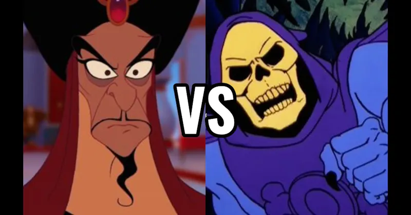 Jafar (Aladdin) vs. Skeletor (He-Man and the Masters of the Universe)