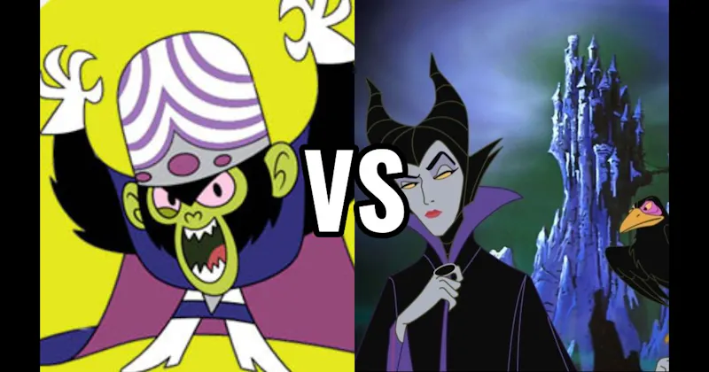 Maleficent (Sleeping Beauty) vs. Mojo Jojo (The Powerpuff Girls)