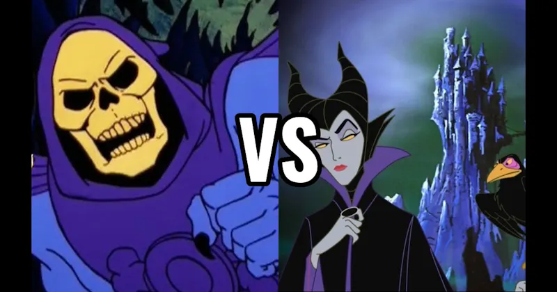 Maleficent (Sleeping Beauty) vs. Skeletor (He-Man and the Masters of the Universe)
