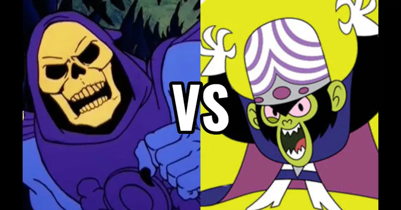 Mojo Jojo (The Powerpuff Girls) vs. Skeletor (He-Man and the Masters of the Universe)