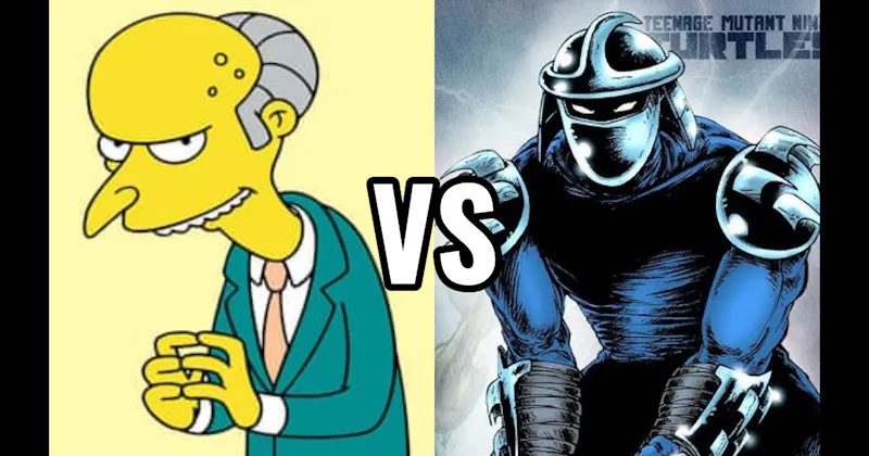 Mr. Burns (The Simpsons) vs. Shredder (Teenage Mutant Ninja Turtles)