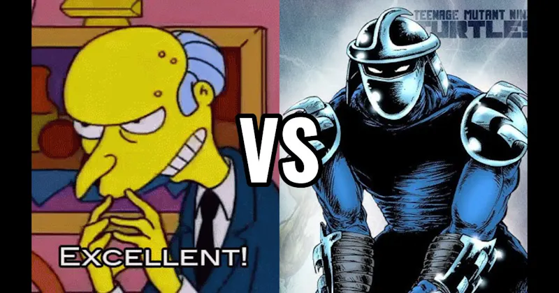 Mr. Burns (The Simpsons) vs. Shredder (Teenage Mutant Ninja Turtles)