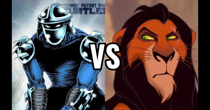 Scar (The Lion King) vs. Shredder (Teenage Mutant Ninja Turtles)