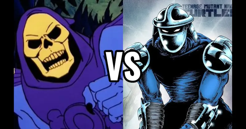 Shredder (Teenage Mutant Ninja Turtles) vs. Skeletor (He-Man and the Masters of the Universe)