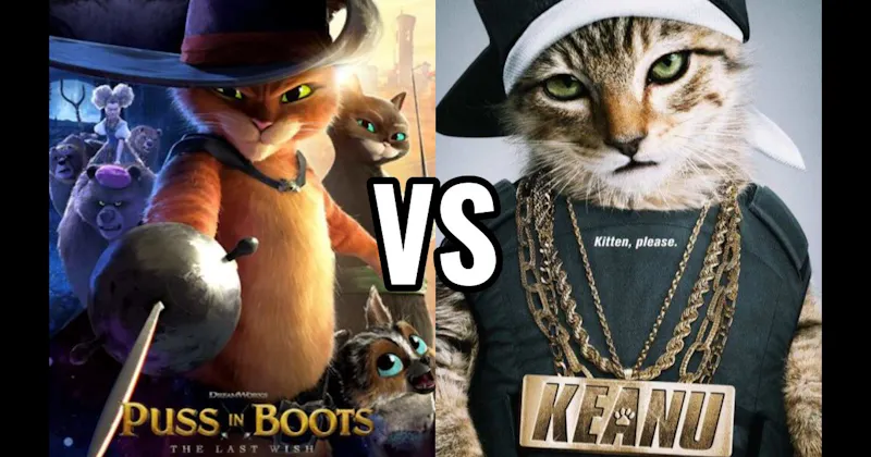 Keanu vs. Puss in Boots: The Last Wish