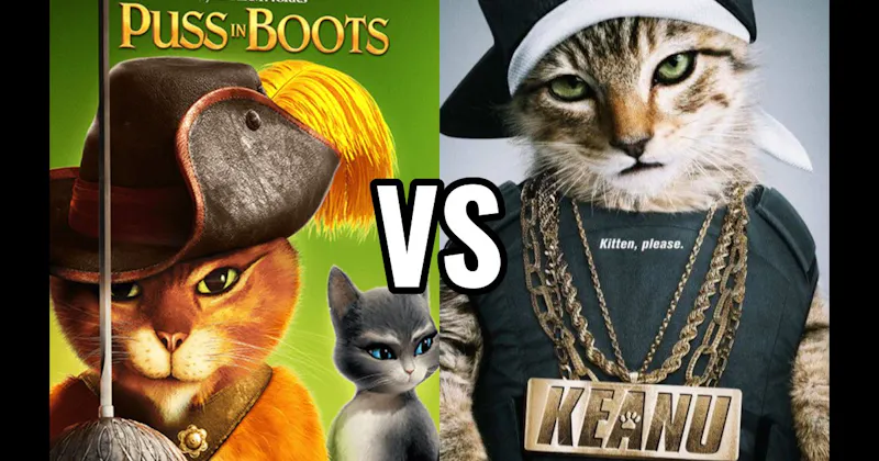 Keanu vs. Puss in Boots