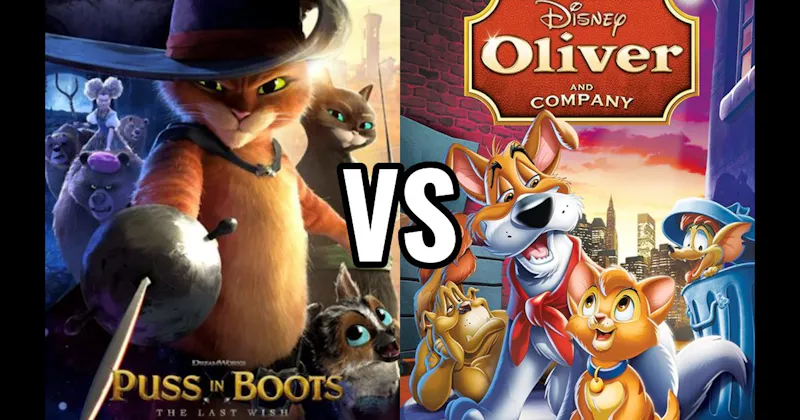 Oliver & Company vs. Puss in Boots: The Last Wish