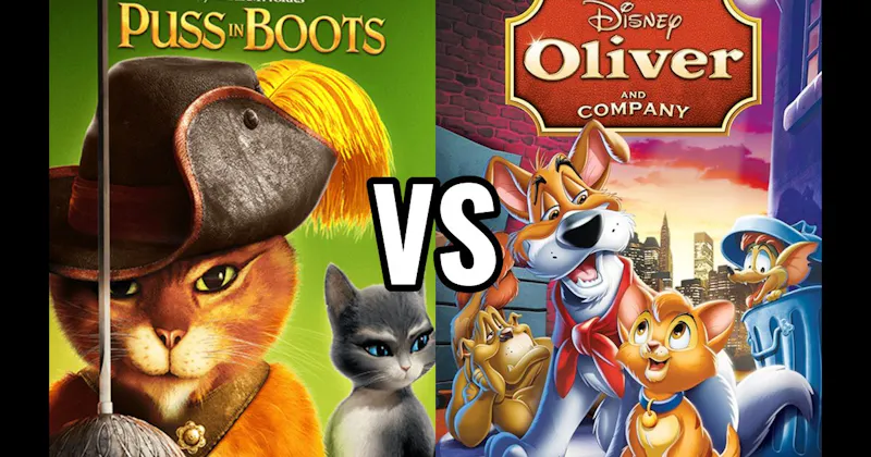 Oliver & Company vs. Puss in Boots