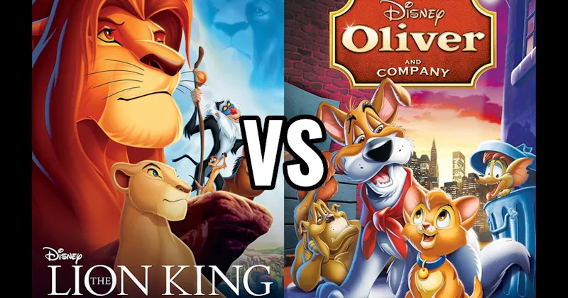 Oliver & Company vs. The Lion King