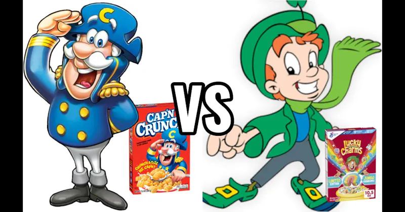 Cap'n Crunch vs. Lucky the Leprechaun