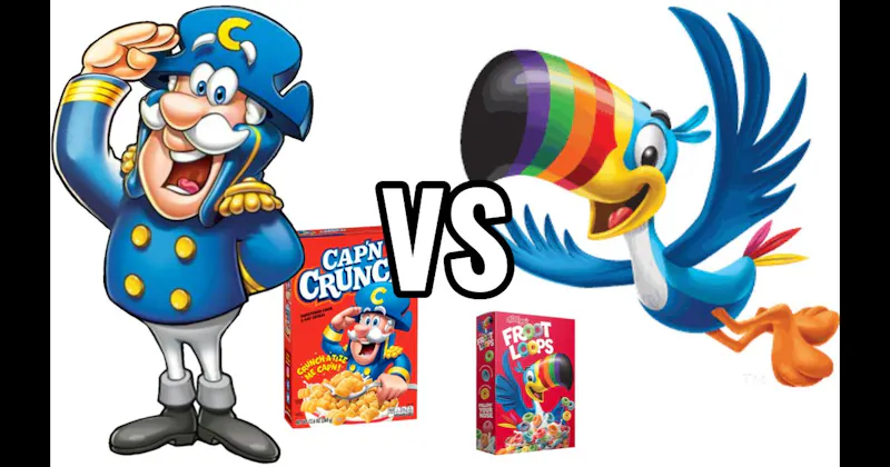 Cap'n Crunch vs. Toucan Sam