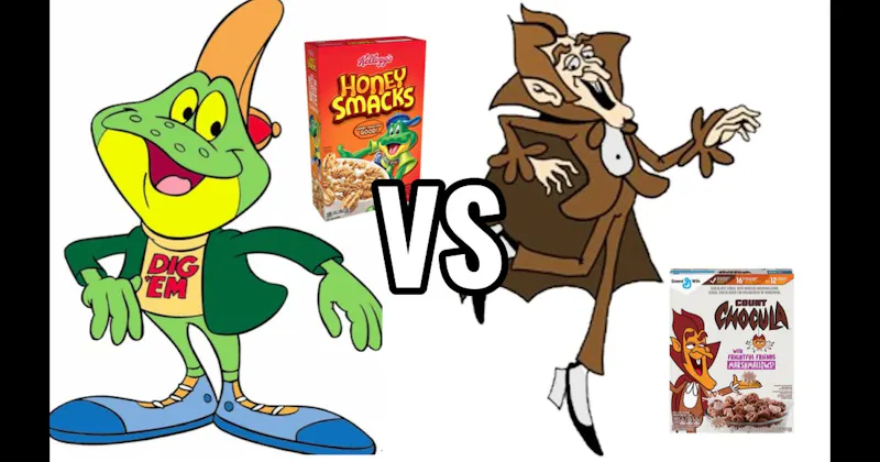Count Chocula vs. Dig’em Frog 