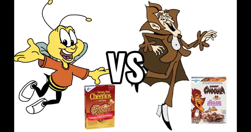 Count Chocula vs. Honey Nut Cheerios Bee