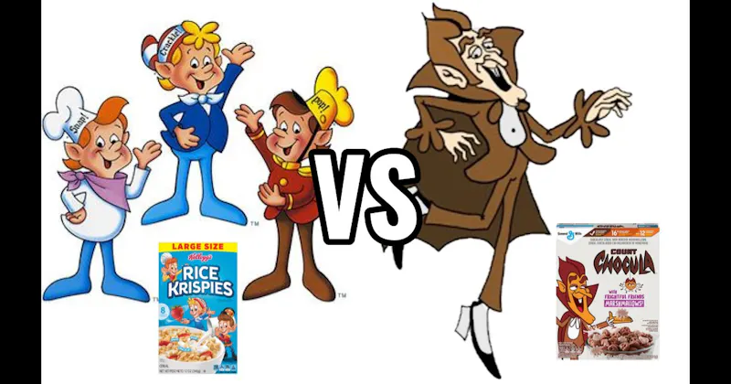Count Chocula vs. Snap, Crackle, and Pop