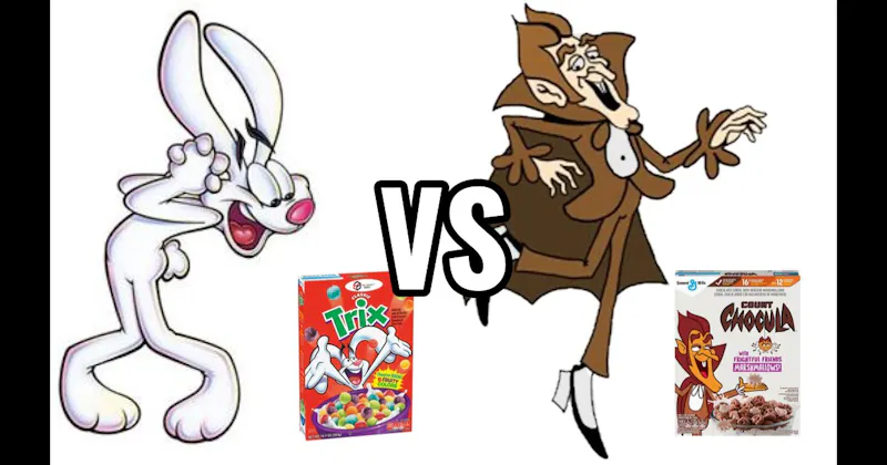 Count Chocula vs. Trix Rabbit