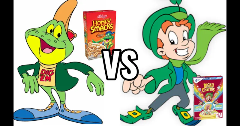 Dig’em Frog  vs. Lucky the Leprechaun