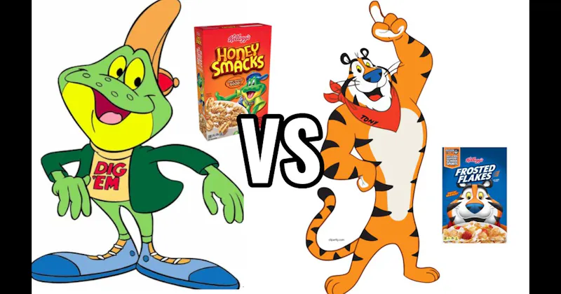 Dig’em Frog  vs. Tony the Tiger