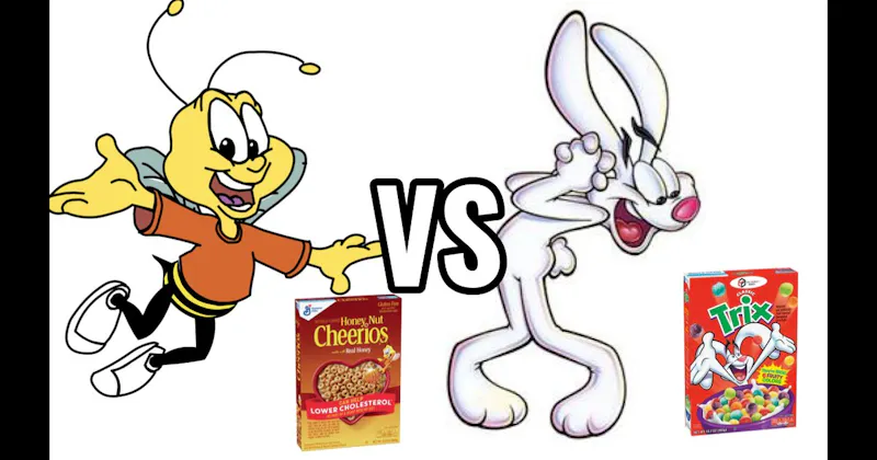 Honey Nut Cheerios Bee vs. Trix Rabbit