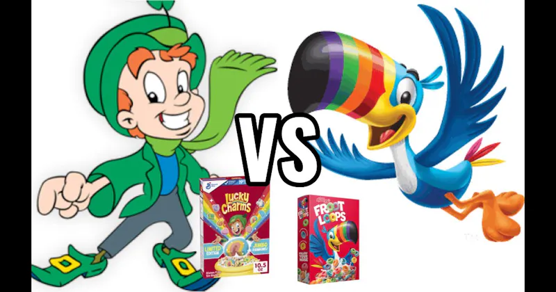 Lucky the Leprechaun vs. Toucan Sam