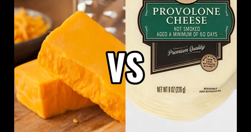Cheddar Cheese vs. Provolone Cheese
