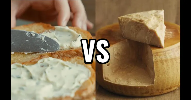 Cream Cheese vs. Parmigiano Reggiano Cheese