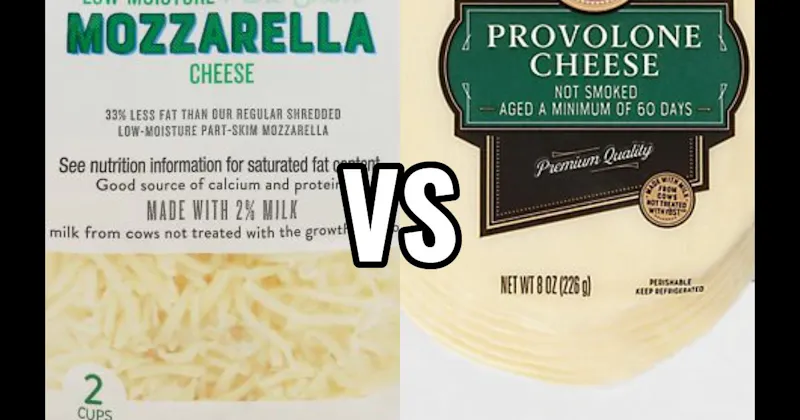 Mozzarella Cheese vs. Provolone Cheese
