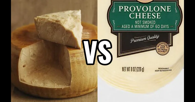 Parmigiano Reggiano Cheese vs. Provolone Cheese