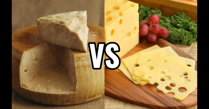 Parmigiano Reggiano Cheese vs. Swiss Cheese