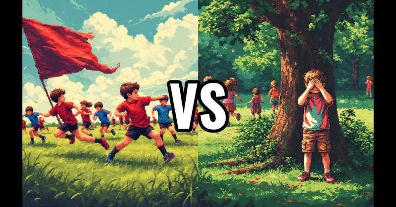Capture the Flag vs. Hide and Seek