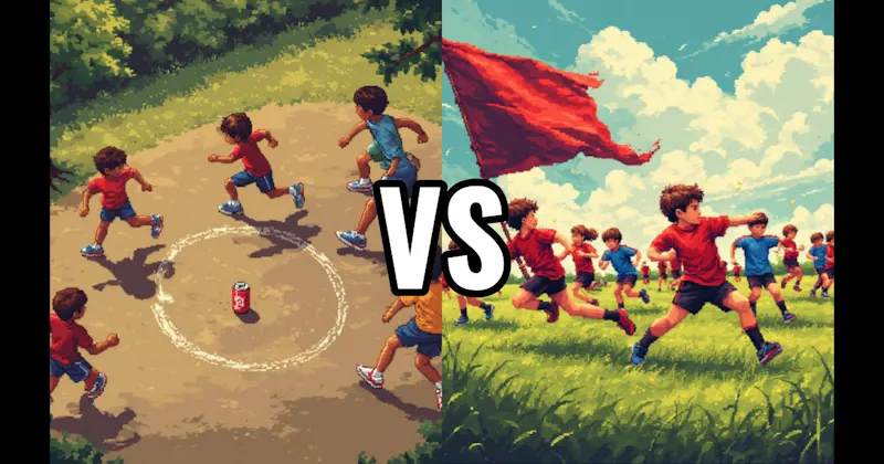 Capture the Flag vs. Kick thte Can