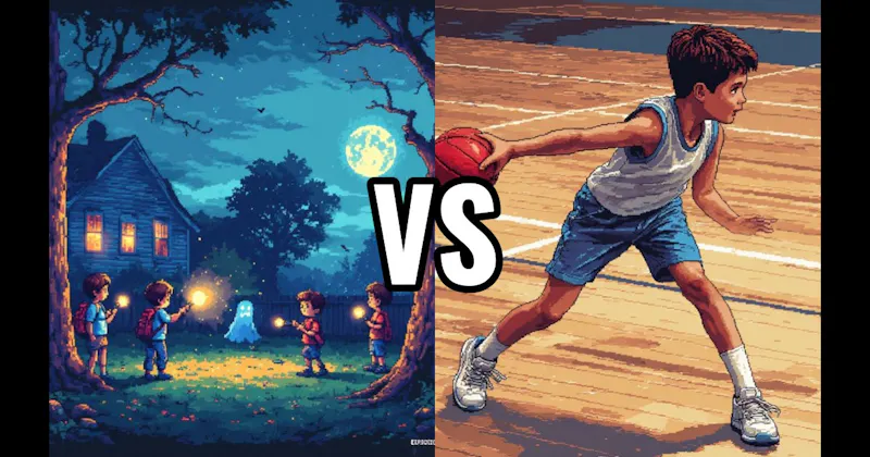 Dodgeball vs. Ghost in the Graveyard