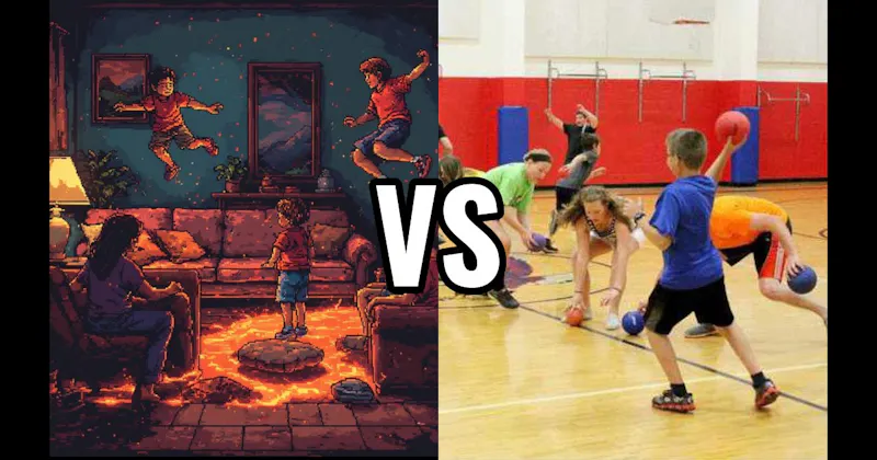 Dodgeball vs. The Floor is Lava