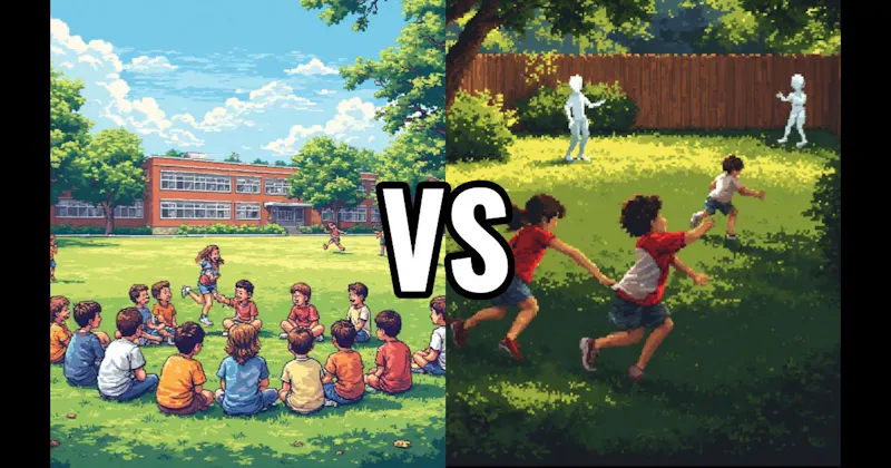 Duck, Duck, Goose vs. Freeze Tag