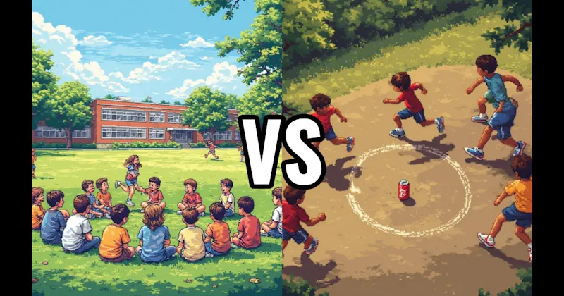 Duck, Duck, Goose vs. Kick thte Can