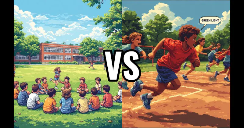 Duck, Duck, Goose vs. Red Light, Green Light