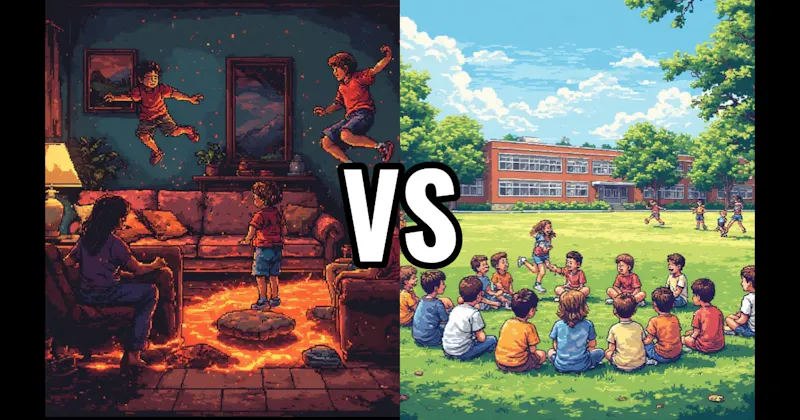 Duck, Duck, Goose vs. The Floor is Lava