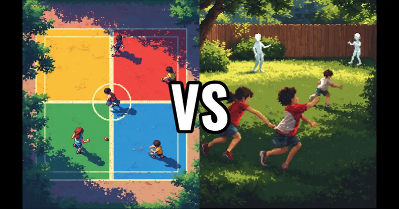 Four Square vs. Freeze Tag