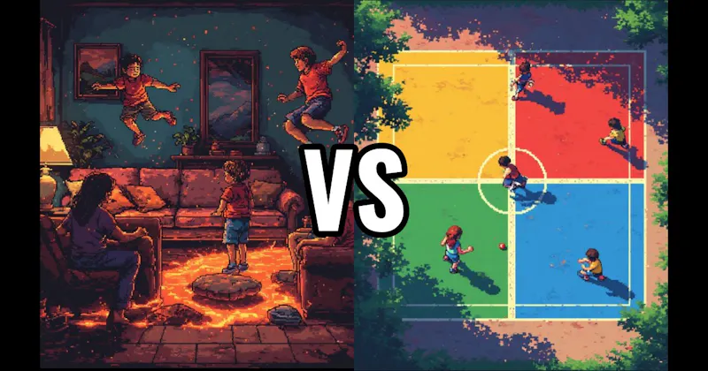 Four Square vs. The Floor is Lava