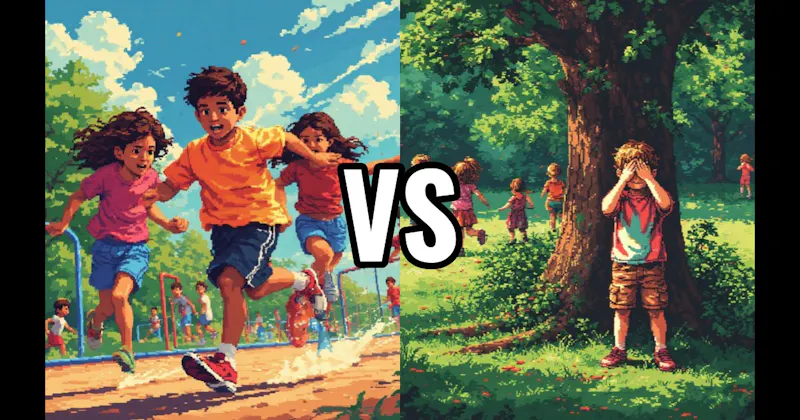 Hide and Seek vs. Tag