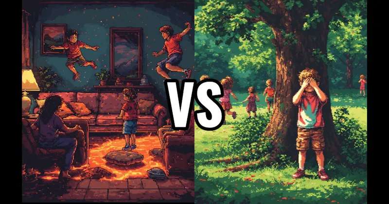 Hide and Seek vs. The Floor is Lava